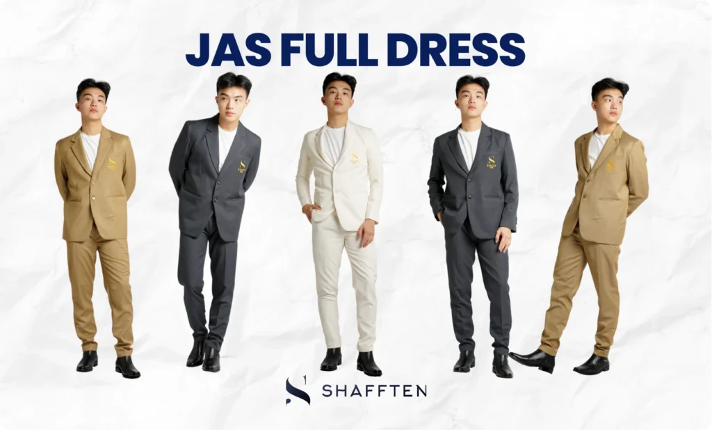 JAS FULL DRESS SHAFFTEN CUSTOM KONFEKSI YOGYAKARTA